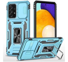 Ударостійкий чохол Camshield Army Ring для Samsung Galaxy A73 5G Блакитний / Light Blue