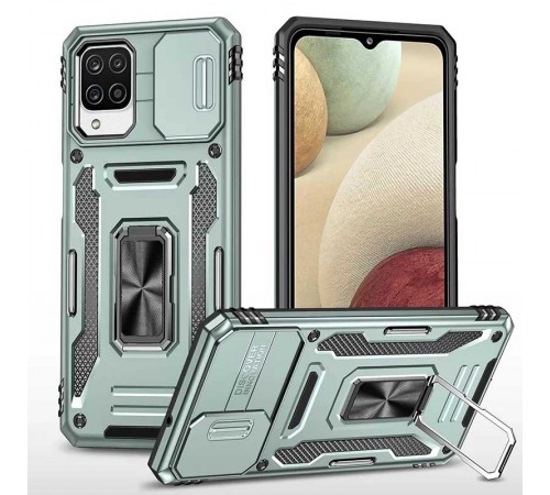Ударостійкий чохол Camshield Army Ring для Samsung Galaxy M53 5G Зелений / Light Green