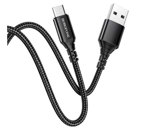 Дата кабель Borofone BX54 Ultra bright USB to MicroUSB (1m) Чорний Дата кабель Borofone BX54 Ultra bright USB to MicroUSB (1m) Чорний