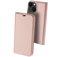 Чохол-книжка Dux Ducis з кишенею для візиток для Apple iPhone 14 / 13 (6.1") Rose Gold
