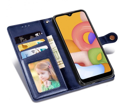 Шкіряний чохол-книжка GETMAN Gallant (PU) для Samsung Galaxy A23 4G Синій Шкіряний чохол-книжка GETMAN Gallant (PU) для Samsung Galaxy A23 4G Синій