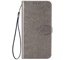 Шкіряний чохол-книжка Art Case з візитницею для Samsung Galaxy A33 5G Сірий