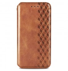 Шкіряний чохол-книжка GETMAN Cubic (PU) для Xiaomi Redmi Note 11 Pro 4G/5G / 12 Pro 4G Коричневий