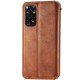 Шкіряний чохол-книжка GETMAN Cubic (PU) для Xiaomi Redmi Note 11 Pro 4G/5G / 12 Pro 4G Коричневий