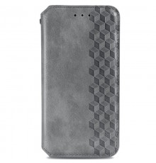 Шкіряний чохол-книжка GETMAN Cubic (PU) для Xiaomi Redmi Note 11 Pro 4G/5G / 12 Pro 4G Сірий
