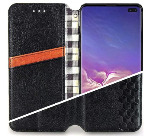 Шкіряний чохол книжка GETMAN Cubic (PU) для Samsung Galaxy M33 5G Чорний
