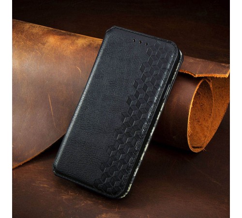Шкіряний чохол книжка GETMAN Cubic (PU) для Samsung Galaxy M33 5G Чорний