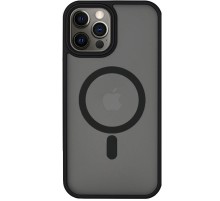 TPU+PC чохол Metal Buttons with MagSafe для Apple iPhone 14 Pro Max (6.7") Чорний