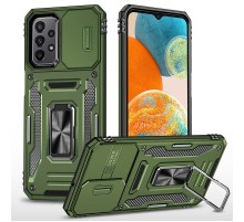 Ударостійкий чохол Camshield Army Ring для Samsung Galaxy A13 4G / A04s Оливковий / Army Green