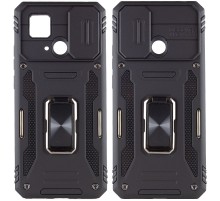 Ударостійкий чохол Camshield Army Ring для Xiaomi Redmi 10C Чорний / Black