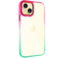 Чохол TPU+PC Fresh sip series для Apple iPhone 14 Plus (6.7") Салатовий / Рожевий