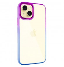 Чохол TPU+PC Fresh sip series для Apple iPhone 14 (6.1") Синій / Фіолетовий
