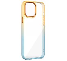 Чохол TPU+PC Fresh sip series для Xiaomi Redmi 9C Бірюзовий / Помаранчевий