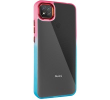 Чохол TPU+PC Fresh sip series для Xiaomi Redmi 9C Бірюзовий / Рожевий