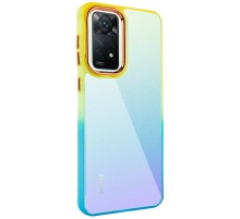 Чохол TPU+PC Fresh sip series для Xiaomi Redmi Note 11 Pro 4G/5G / 12 Pro 4G Бірюзовий / Помаранчевий