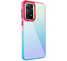 Чохол TPU+PC Fresh sip series для Xiaomi Redmi Note 11 Pro 4G/5G / 12 Pro 4G Бірюзовий / Рожевий