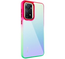 Чохол TPU+PC Fresh sip series для Xiaomi Redmi Note 11 Pro 4G/5G / 12 Pro 4G Салатовий / Рожевий