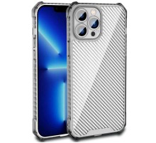 Чохол TPU Ease Carbon color series для Apple iPhone 13 Pro Max (6.7") Чорний / Прозорий
