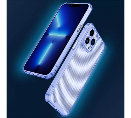 Чохол TPU Ease Carbon color series для Apple iPhone 12 Pro (6.1") Синій / Прозорий Чохол TPU Ease Carbon color series для Apple iPhone 12 Pro (6.1") Синій / Прозорий