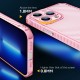 Чохол TPU Ease Carbon color series для Apple iPhone 12 Pro Max (6.7") Рожевий / Прозорий