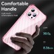 Чохол TPU Ease Carbon color series для Apple iPhone 12 Pro Max (6.7") Рожевий / Прозорий