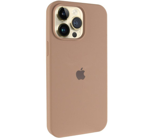 Чохол Silicone Case Full Protective (AA) для Apple iPhone 14 Pro (6.1") Бежевий / Desert Gold