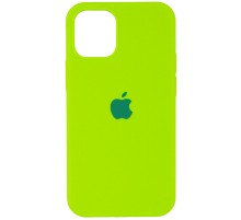 Чохол Silicone Case Full Protective (AA) для Apple iPhone 14 Pro (6.1") Салатовий / Neon Green