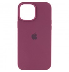 Чохол Silicone Case Full Protective (AA) для Apple iPhone 14 Pro Max (6.7") Бордовий / Plum