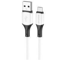 Дата кабель Borofone BX79 USB to MicroUSB (1m) Білий