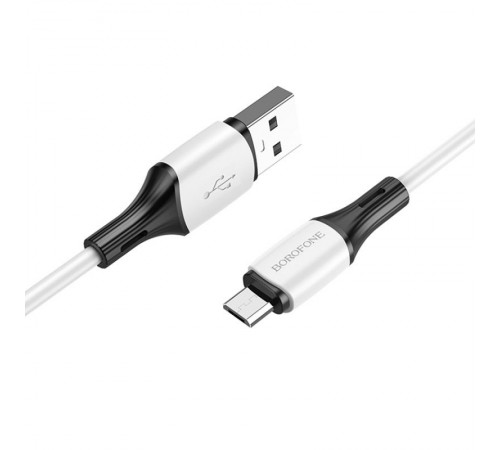 Дата кабель Borofone BX79 USB to MicroUSB (1m) Білий