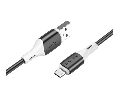 Дата кабель Borofone BX79 USB to MicroUSB (1m) Чорний