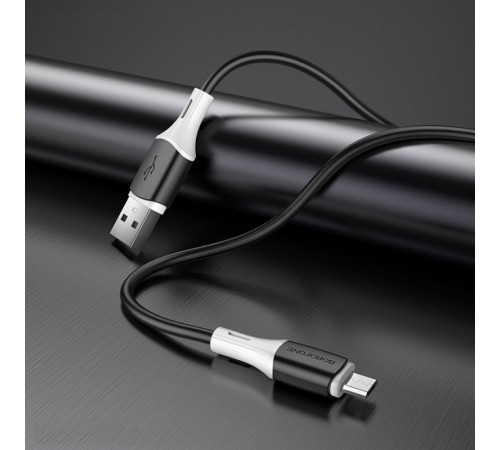 Дата кабель Borofone BX79 USB to MicroUSB (1m) Чорний