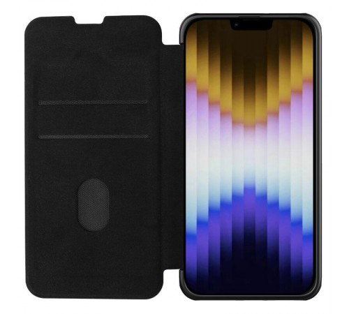 Шкіряний чохол-книжка Nillkin Qin Pro Plain Camshield для Apple iPhone 14 Plus (6.7") Чорний Шкіряний чохол-книжка Nillkin Qin Pro Plain Camshield для Apple iPhone 14 Plus (6.7") Чорний