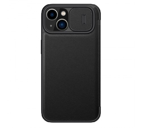 Шкіряний чохол-книжка Nillkin Qin Pro Plain Camshield для Apple iPhone 14 Plus (6.7") Чорний Шкіряний чохол-книжка Nillkin Qin Pro Plain Camshield для Apple iPhone 14 Plus (6.7") Чорний
