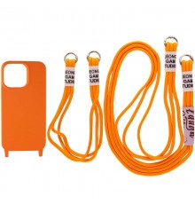 Чохол TPU two straps California для Apple iPhone 13 Pro Max (6.7") Помаранчевий