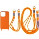 Чохол TPU two straps California для Apple iPhone 13 Pro Max (6.7") Помаранчевий