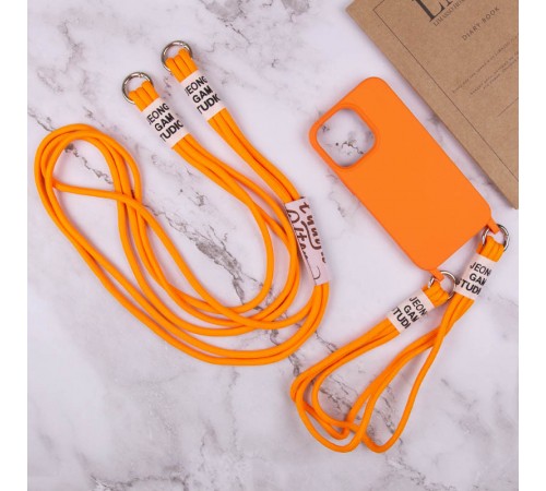 Чохол TPU two straps California для Apple iPhone 13 Pro Max (6.7") Помаранчевий Чохол TPU two straps California для Apple iPhone 13 Pro Max (6.7") Помаранчевий