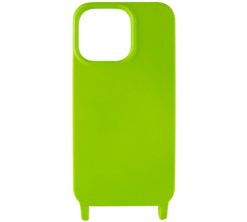 Чохол TPU two straps California для Apple iPhone 13 Pro Max (6.7") Салатовий Чохол TPU two straps California для Apple iPhone 13 Pro Max (6.7") Салатовий