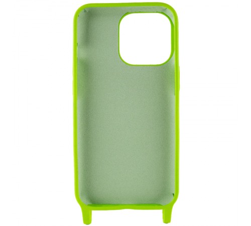 Чохол TPU two straps California для Apple iPhone 13 Pro Max (6.7") Салатовий Чохол TPU two straps California для Apple iPhone 13 Pro Max (6.7") Салатовий
