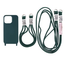 Чохол TPU two straps California для Apple iPhone 12 Pro / 12 (6.1") Зелений / Forest green