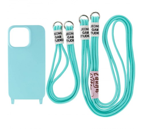 Чохол TPU two straps California для Apple iPhone 11 (6.1") Бірюзовий / Marine Green Чохол TPU two straps California для Apple iPhone 11 (6.1") Бірюзовий / Marine Green