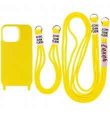 Чохол TPU two straps California для Apple iPhone 11 (6.1") Жовтий