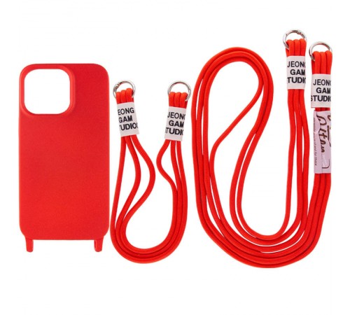 Чохол TPU two straps California для Apple iPhone 11 (6.1") Червоний Чохол TPU two straps California для Apple iPhone 11 (6.1") Червоний