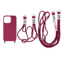Чохол TPU two straps California для Apple iPhone 11 (6.1") Червоний / Rose Red