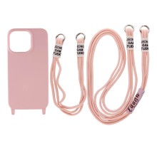 Чохол TPU two straps California для Apple iPhone 11 (6.1") Рожевий / Pink Sand