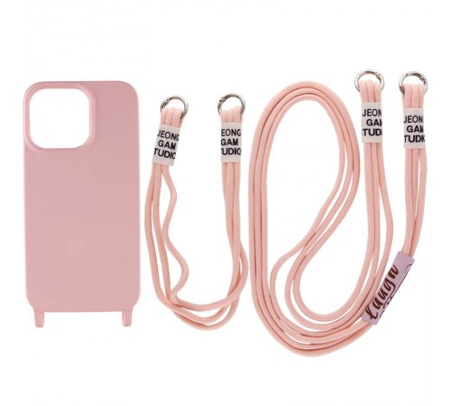 Чохол TPU two straps California для Apple iPhone 11 (6.1") Рожевий / Pink Sand Чохол TPU two straps California для Apple iPhone 11 (6.1") Рожевий / Pink Sand
