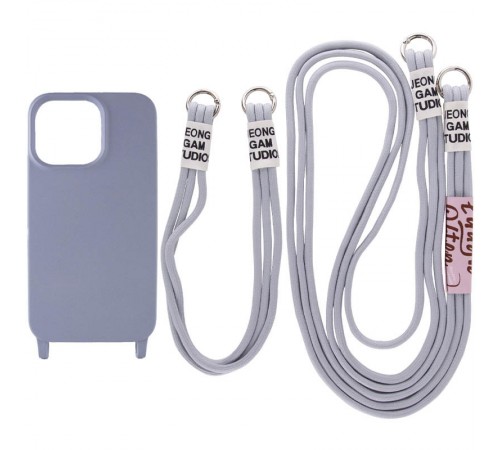 Чохол TPU two straps California для Apple iPhone 11 (6.1") Сірий / Stone Чохол TPU two straps California для Apple iPhone 11 (6.1") Сірий / Stone