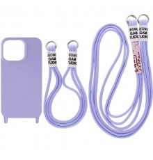 Чохол TPU two straps California для Apple iPhone 11 (6.1") Бузковий