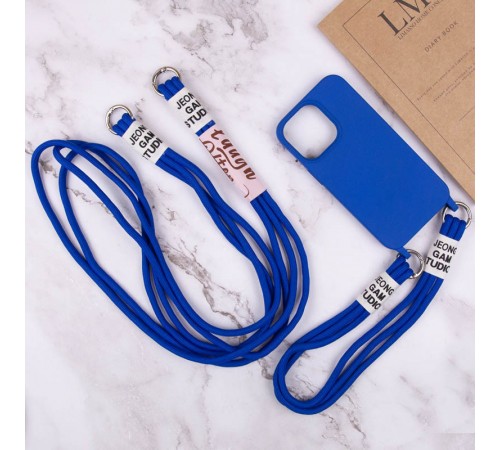 Чохол TPU two straps California для Apple iPhone 11 Pro (5.8") Синій / Iris Чохол TPU two straps California для Apple iPhone 11 Pro (5.8") Синій / Iris