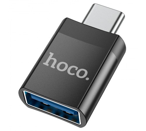 Перехідник Hoco UA17 Type-C Male to USB Female USB3.0 Чорний Перехідник Hoco UA17 Type-C Male to USB Female USB3.0 Чорний